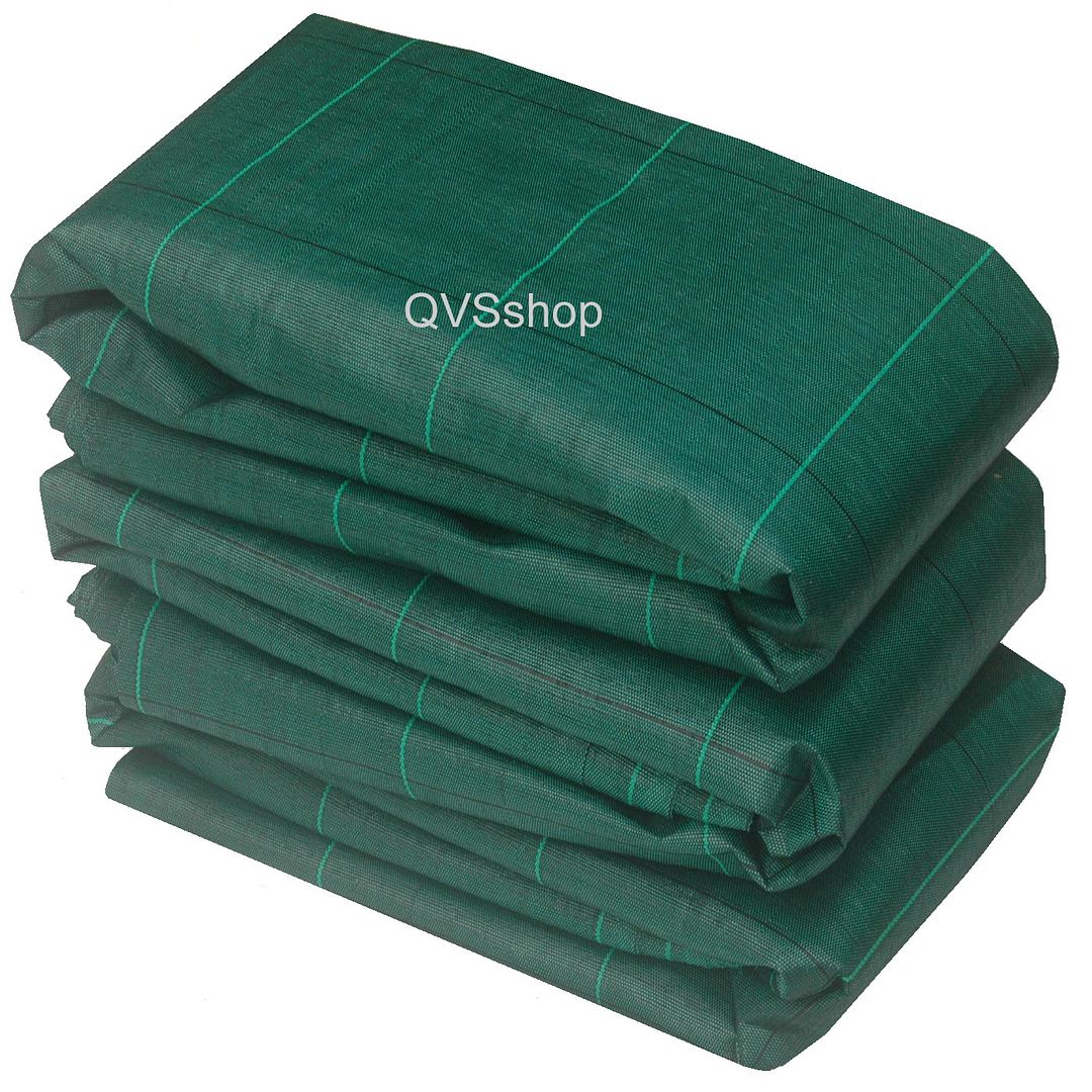 2m x 30m Green Garden Weed Suppressant Fabric Extra Heavy Duty 125gsm